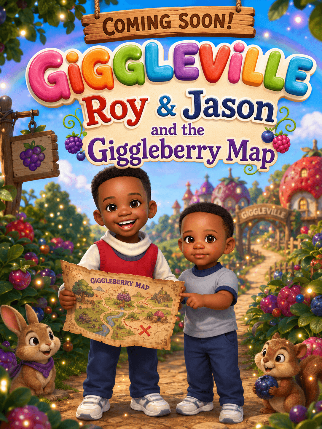 Giggleville: Roy & Jason and the Giggleberry Map — cover